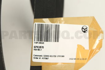 6PK1870 RIB BELT