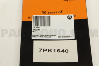 7PK1640 BELT