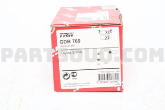 GDB769 A205WKM BRK PAD FRT N