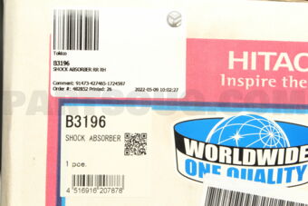 B3196 SHOCK ABSORBER RR RH