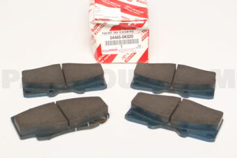 044650K020 PAD KIT, DISC BRAKE, FRONT