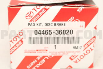 0446536020 PAD KIT, DISC BRAKE, FRONT