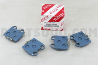 0446622180 PAD KIT, DISC BRAKE, REAR