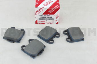 0446622180 PAD KIT, DISC BRAKE, REAR