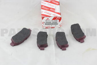 0446628080 PAD KIT, DISC BRAKE, REAR