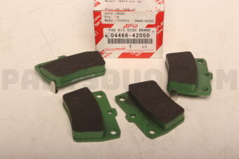 0446642050 Toyota PAD KIT, DISC BRAKE, REAR