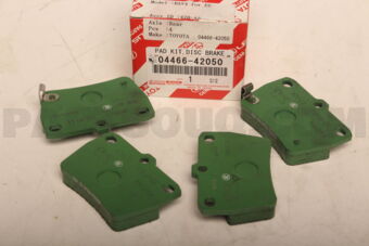0446642050 Toyota PAD KIT, DISC BRAKE, REAR