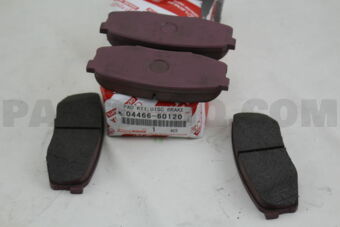0446660120 PAD KIT, DISC BRAKE, REAR