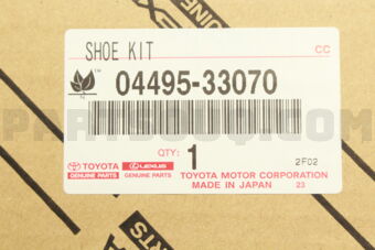 0449533070 SHOE KIT, REAR BRAKE