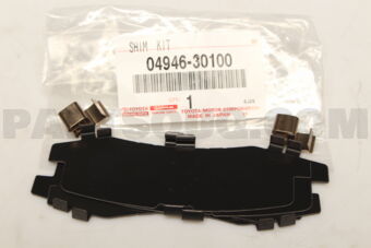 0494630100 SHIM KIT, ANTI SQUEAL(FOR REAR DIS