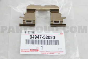 0494752020 FITTING KIT, DISC BRAKE, FRONT