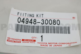 0494830080 FITTING KIT, DISC BRAKE, REAR