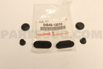 0494912010 Toyota PLUG KIT, REAR BRAKE