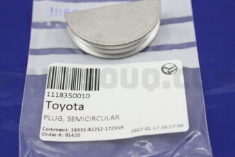 1118350010 Toyota PLUG, SEMICIRCULAR