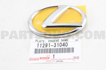 1129131040 PLATE, ENGINE NAME