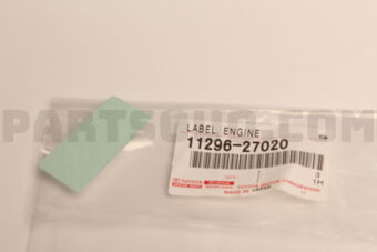 1129627020 Toyota LABEL, ENGINE SERVICE INFORMATION