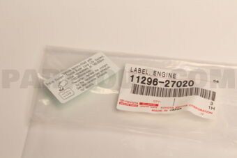 1129627020 Toyota LABEL, ENGINE SERVICE INFORMATION