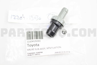 1220415030 VALVE SUB-ASSY, VENTILATION