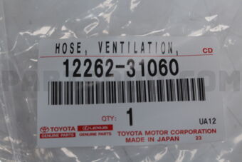 1226231060 Toyota HOSE, VENTILATION, NO.2