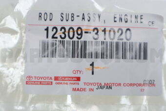 1230931020 Toyota ROD SUB-ASSY, ENGINE MOVING CONTROL