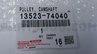 1352374040 Toyota PULLEY, CAMSHAFT TIMING