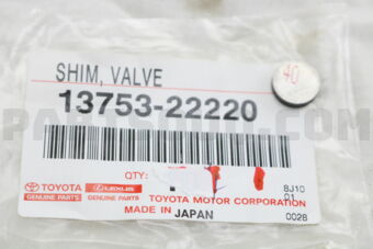 1375322220 SHIM, VALVE ADJUSTING