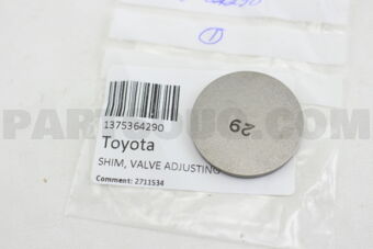 1375364290 SHIM, VALVE ADJUSTING