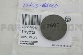 1375366060 SHIM, VALVE ADJUSTING
