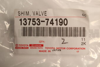 1375374190 Toyota SHIM, VALVE ADJUSTING
