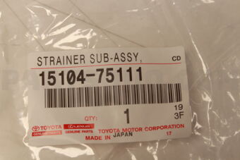 1510475111 Toyota STRAINER SUB-ASSY, OIL