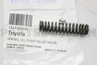 1513240010 SPRING, OIL PUMP RELIEF VALVE