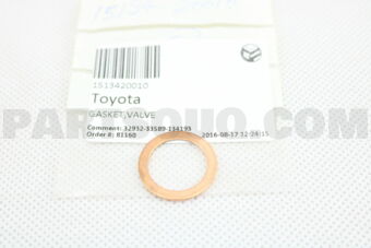 1513420010 GASKET, OIL COOLER RELIEF VALVE