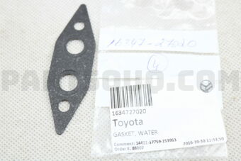 1634727020 GASKET(FOR TURBO WATER PIPE)