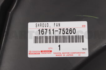 1671175260 Toyota SHROUD, FAN