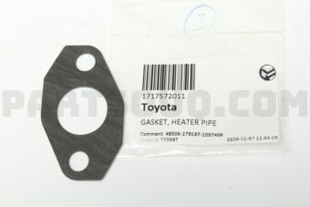 1717572011 GASKET, HEATER PIPE