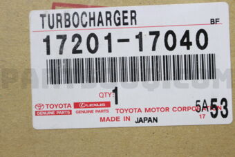 1720117040 TURBOCHARGER SUB-ASSY