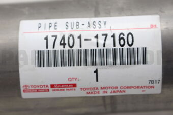 1740117160 Toyota PIPE ASSY, EXHAUST, FRONT
