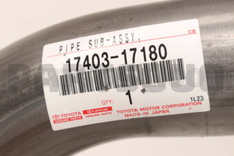 1740317180 PIPE ASSY, EXHAUST, CENTER