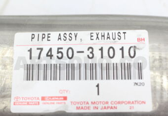 1745031010 PIPE ASSY, EXHAUST, FRONT NO.2