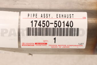 1745050140 PIPE ASSY, EXHAUST, FRONT NO.2