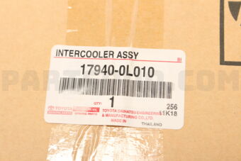 179400L010 INTERCOOLER ASSY