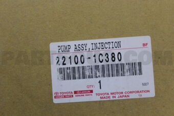 221001C380 Toyota PUMP ASSY, INJECTION OR SUPPLY