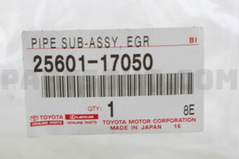 2560117050 PIPE SUB-ASSY, EGR, NO.1