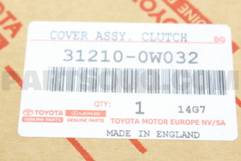 312100W032 COVER ASSY, CLUTCH