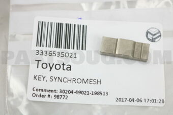3336535021 KEY, SYNCHROMESH SHIFTING, NO.1