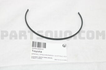 3339160010 SPRING, SYNCHROMESH SHIFTING KEY, 