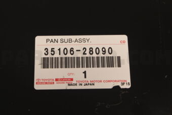 3510628090 Toyota PAN SUB-ASSY, AUTOMATIC TRANSAXLE OIL