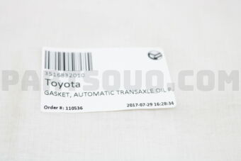 3516832010 GASKET, AUTOMATIC TRANSAXLE OIL PA