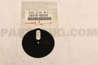 3597660050 Toyota COVER, SLIDE, NO.2 (FOR POSITION INDICATOR)