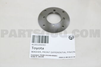 4135135030 WASHER, FRONT DIFFERENTIAL PINION 